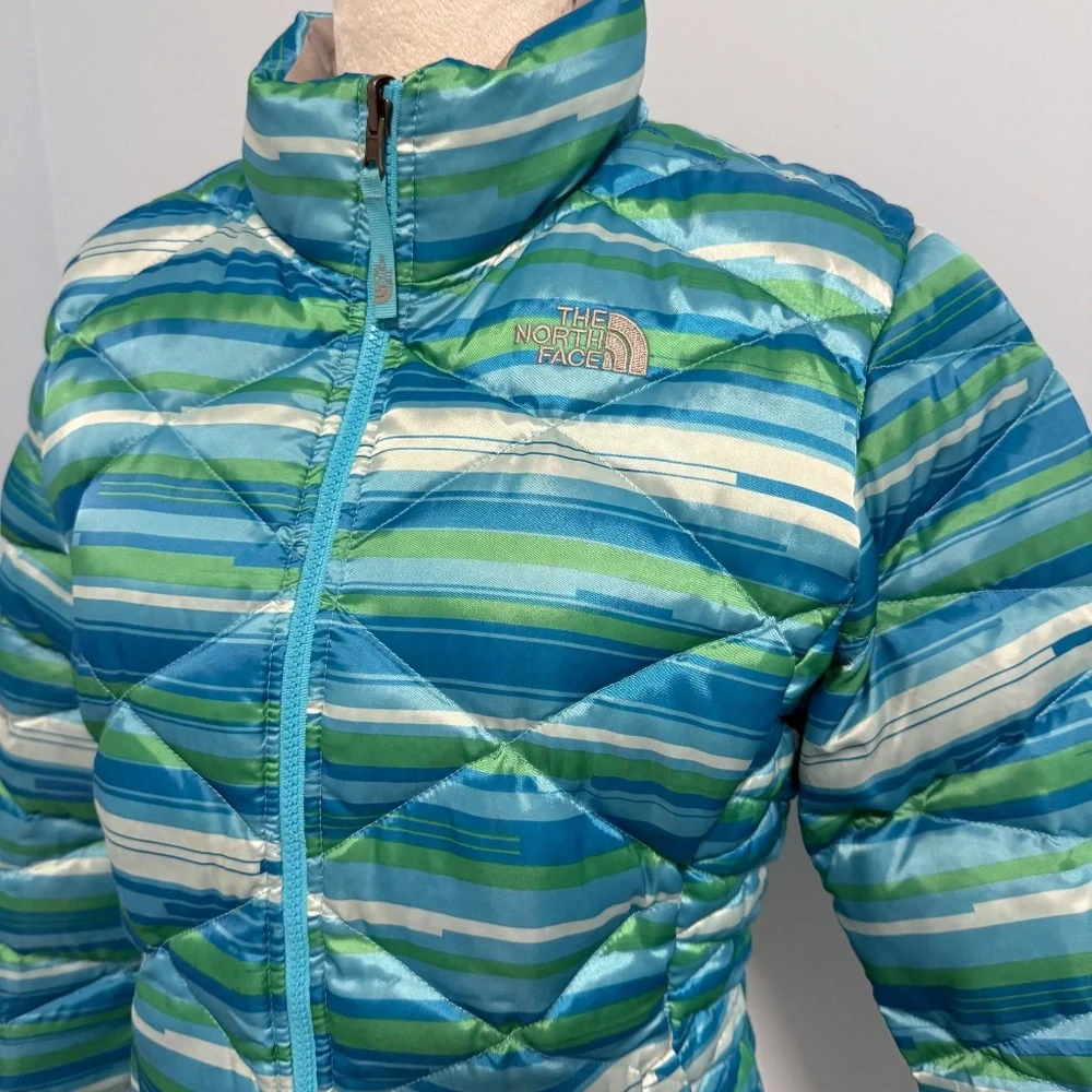 The North‎ Face Girls Puffy Down 550 Fill Jacket Size XL (18) Blue
